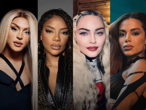 May 04, 2024: Madonna / Pabllo Vittar / Anitta / Diplo at Praia de  Copacabana, Posto 4 Rio de Janeiro, Rio de Janeiro, Brazil